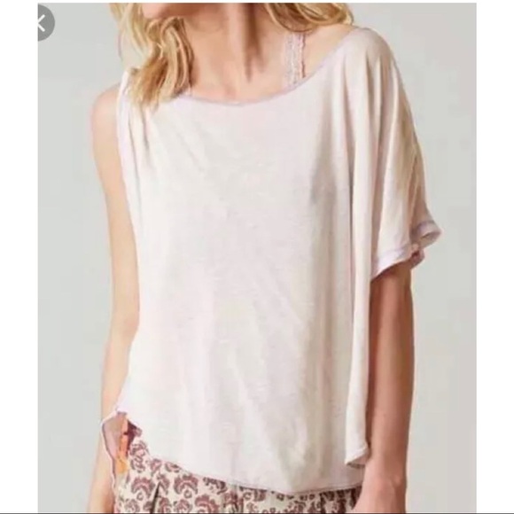 Free People Pluto twist 1 shoulder top S lavender - Picture 3 of 8